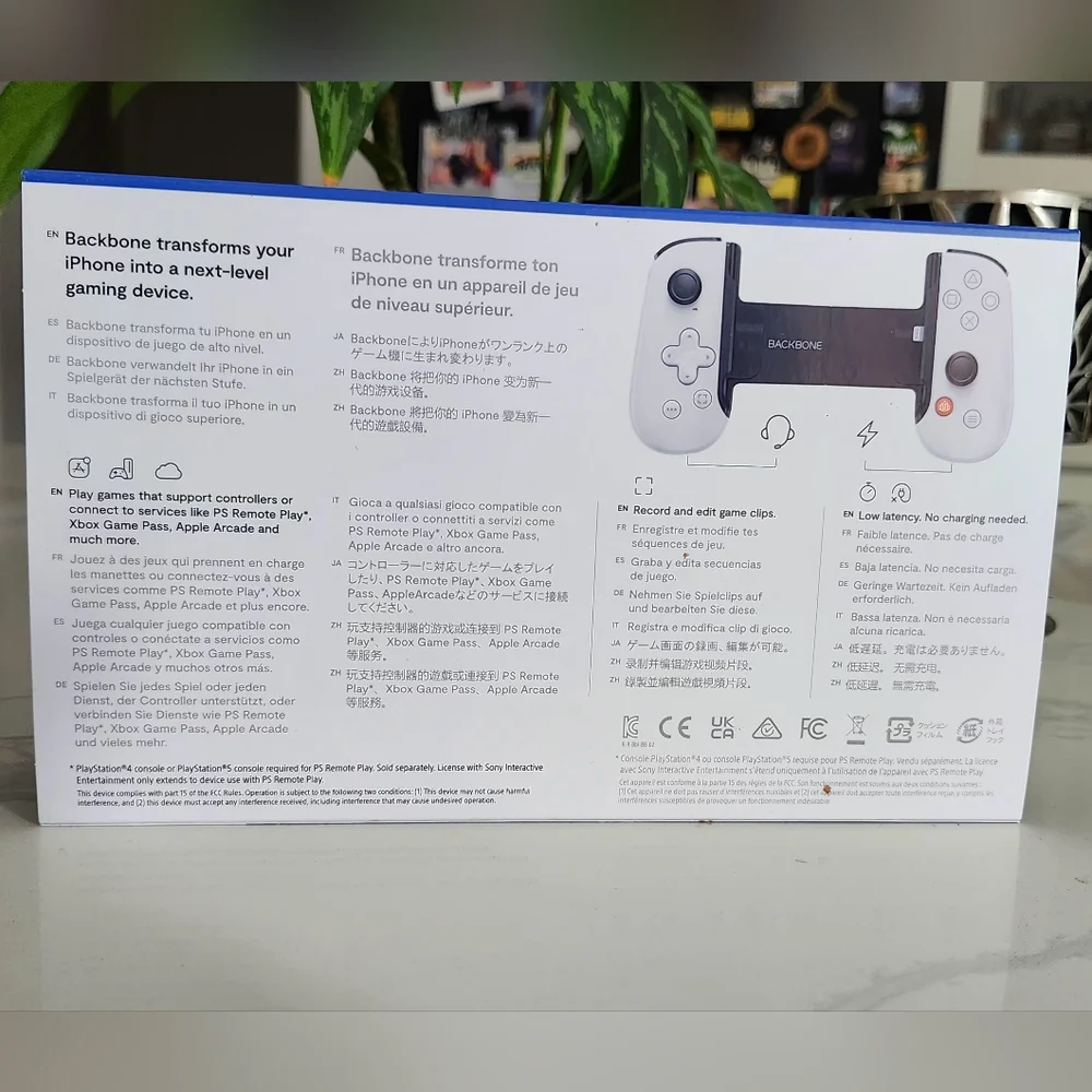 Gaming Console with Controllers - Black and Gray